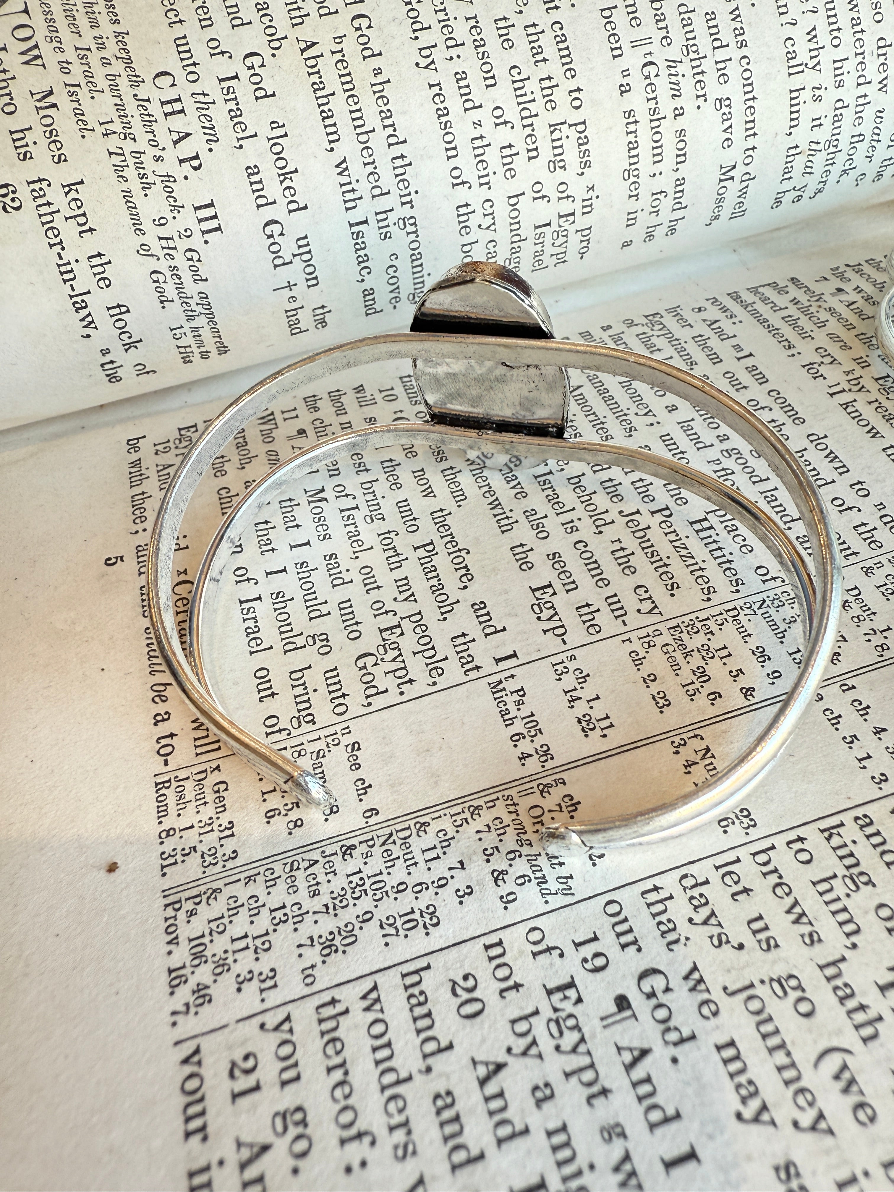 Kashi Amazonite Stone Cuff Bracelet