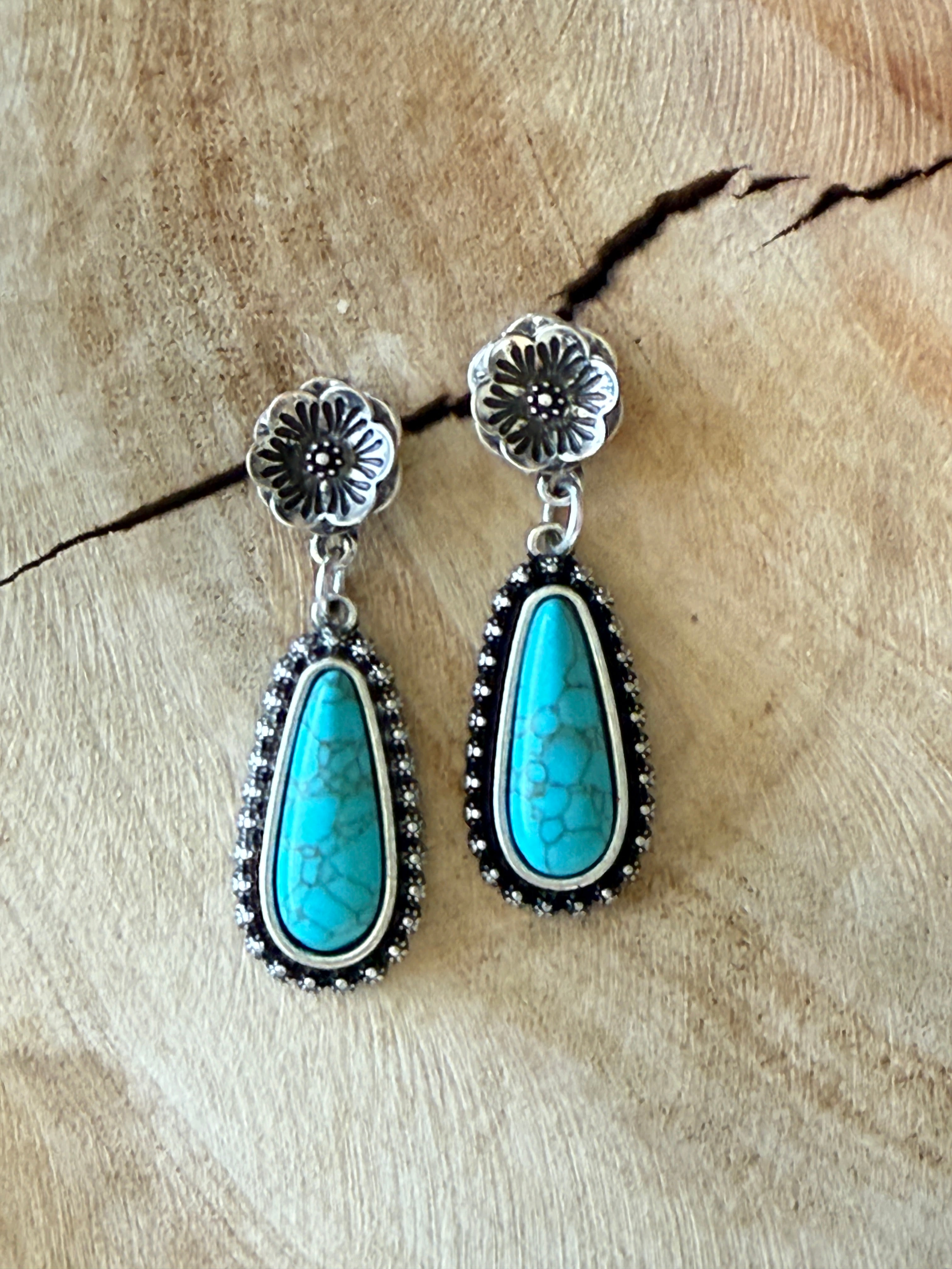 Turquoise Prairie Earrings