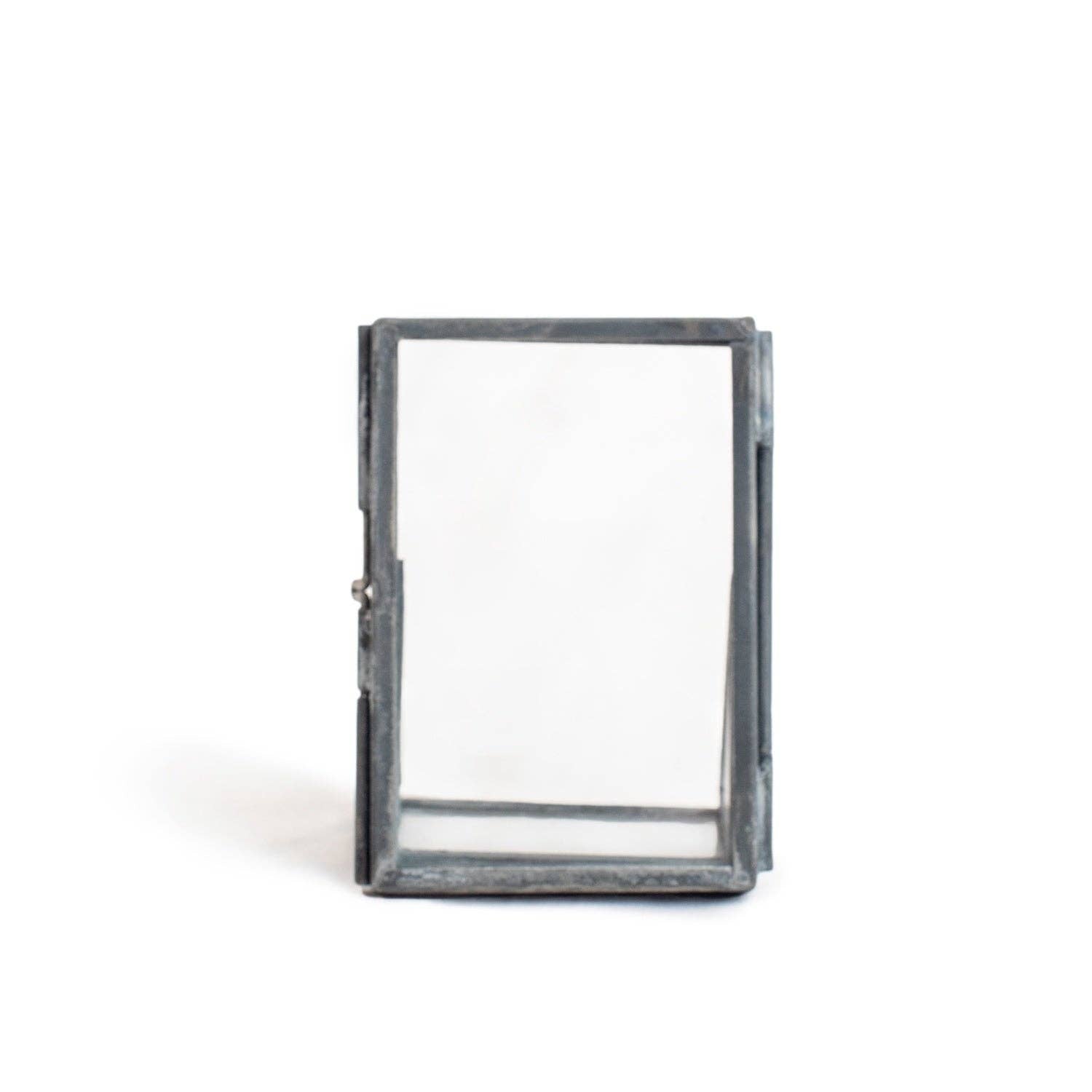 2"x3" Vertical Zinc Finish Standing Picture Frame