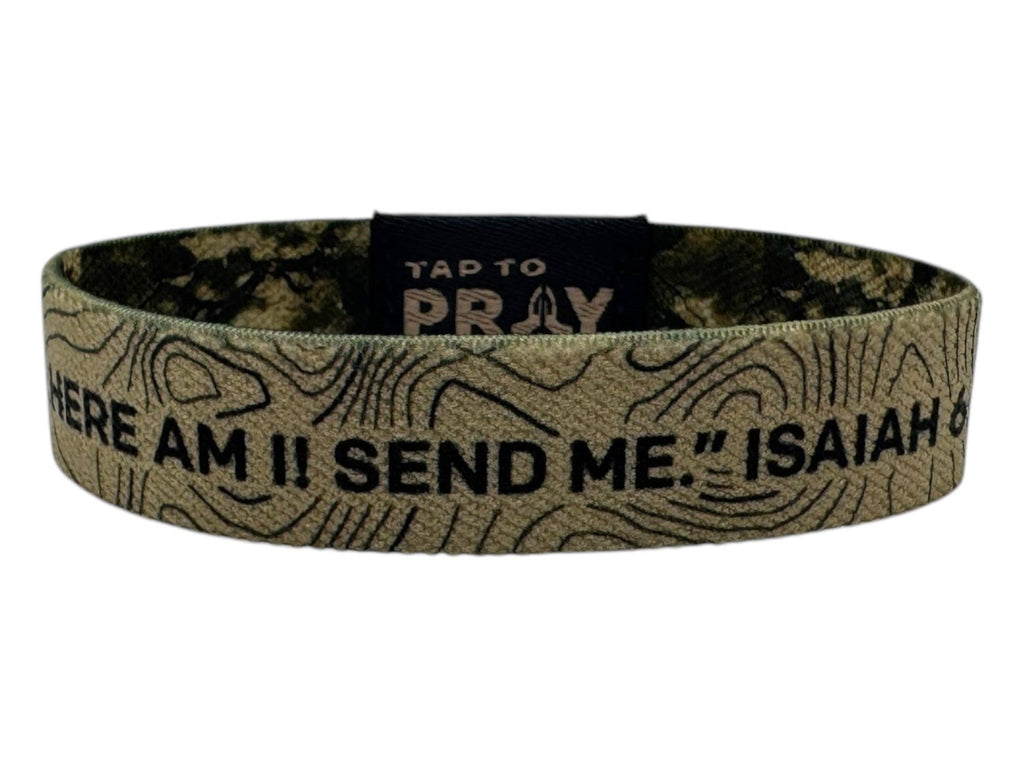 Tap To Pray™ Wristbands - Valor Camo & Isaiah 6:8