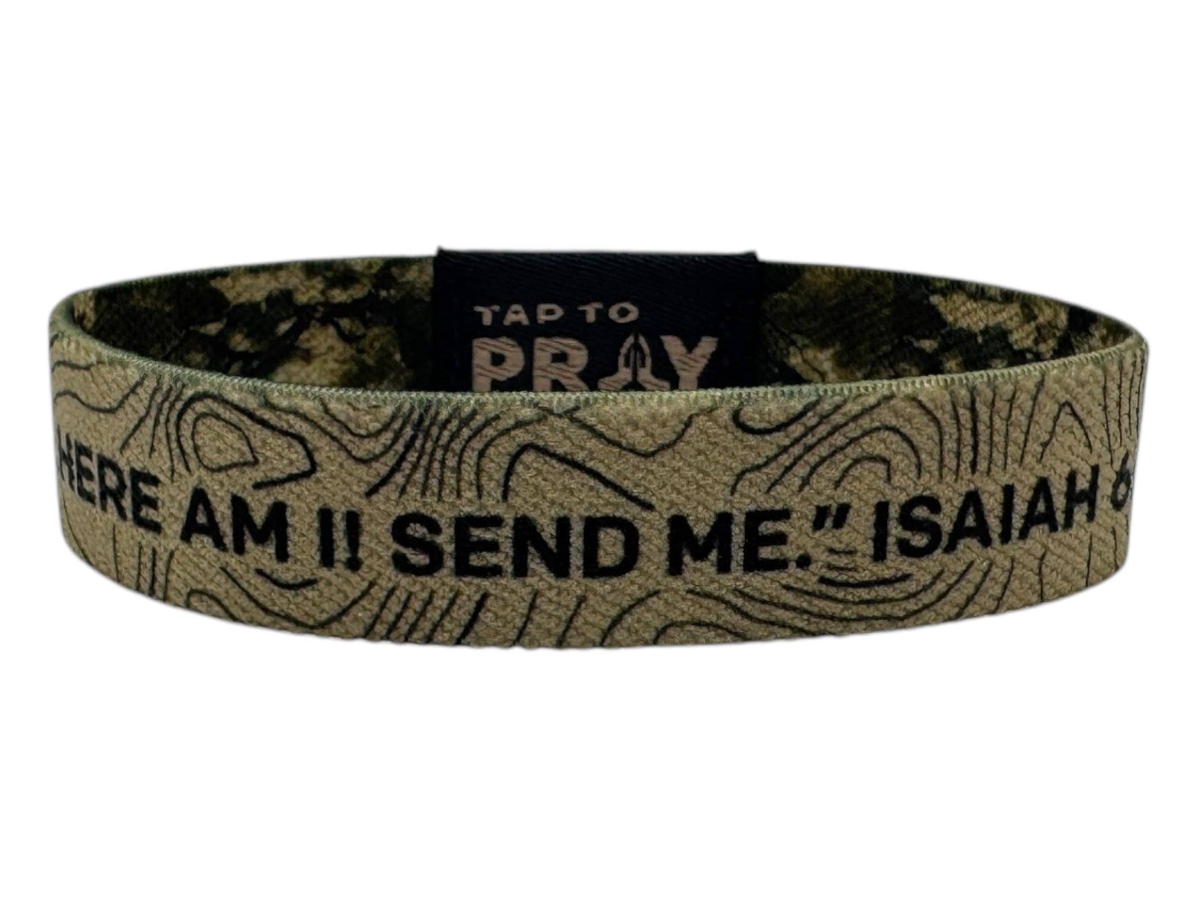 Tap To Pray™ Wristbands - Valor Camo & Isaiah 6:8