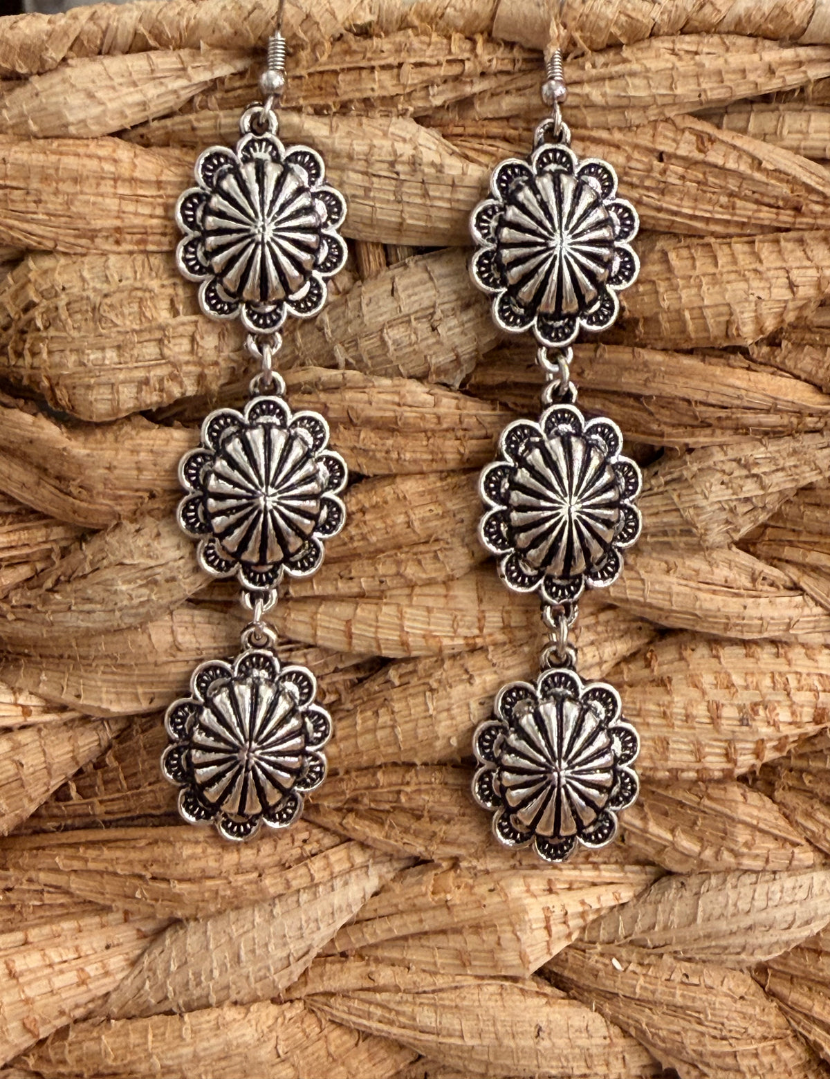 Western Daisy Drop Earrings