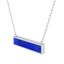 Load image into Gallery viewer, Holy Forever Natural Lapis Lazuli Pendant Necklace in 925 Silver
