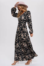 Load image into Gallery viewer, Flowers in the Valley Wrap Maxi Dress
