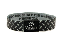 Load image into Gallery viewer, Iron Sharpens Iron / Proverbs 27:17 Wristband
