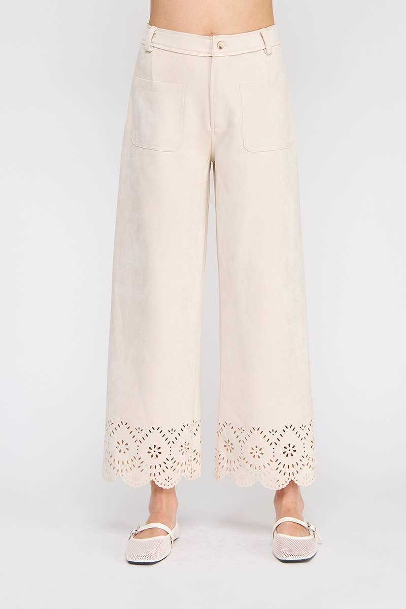 Cut From The Same Cloth- Suede Trousers