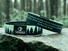 Load image into Gallery viewer, Forest Edge / Romans 8:28 Wristband
