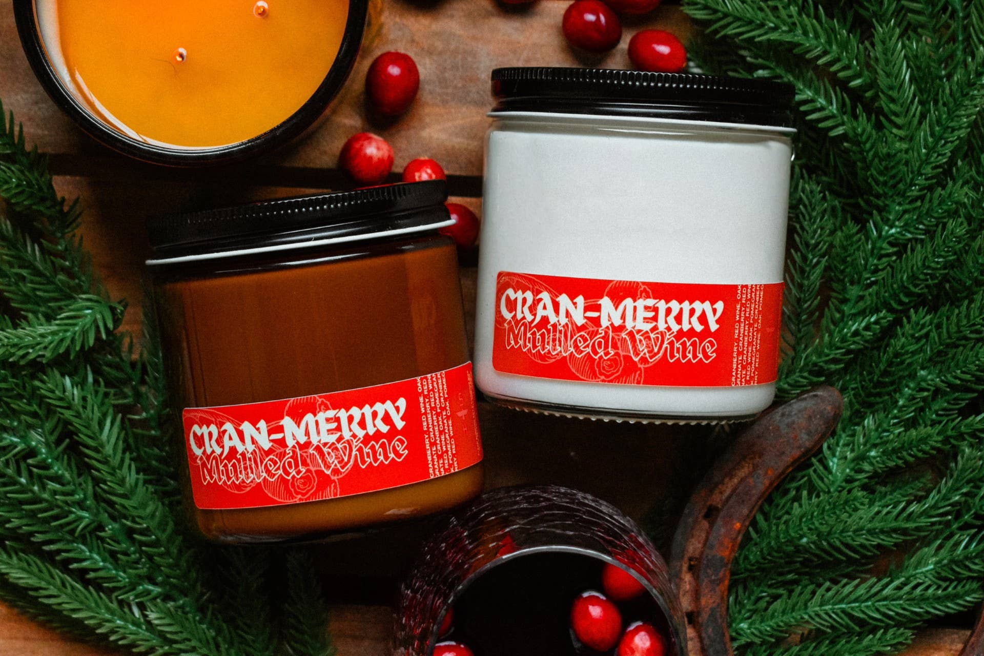 Cran-Merry Mulled Wine - Cranberry & Red Wine Candle