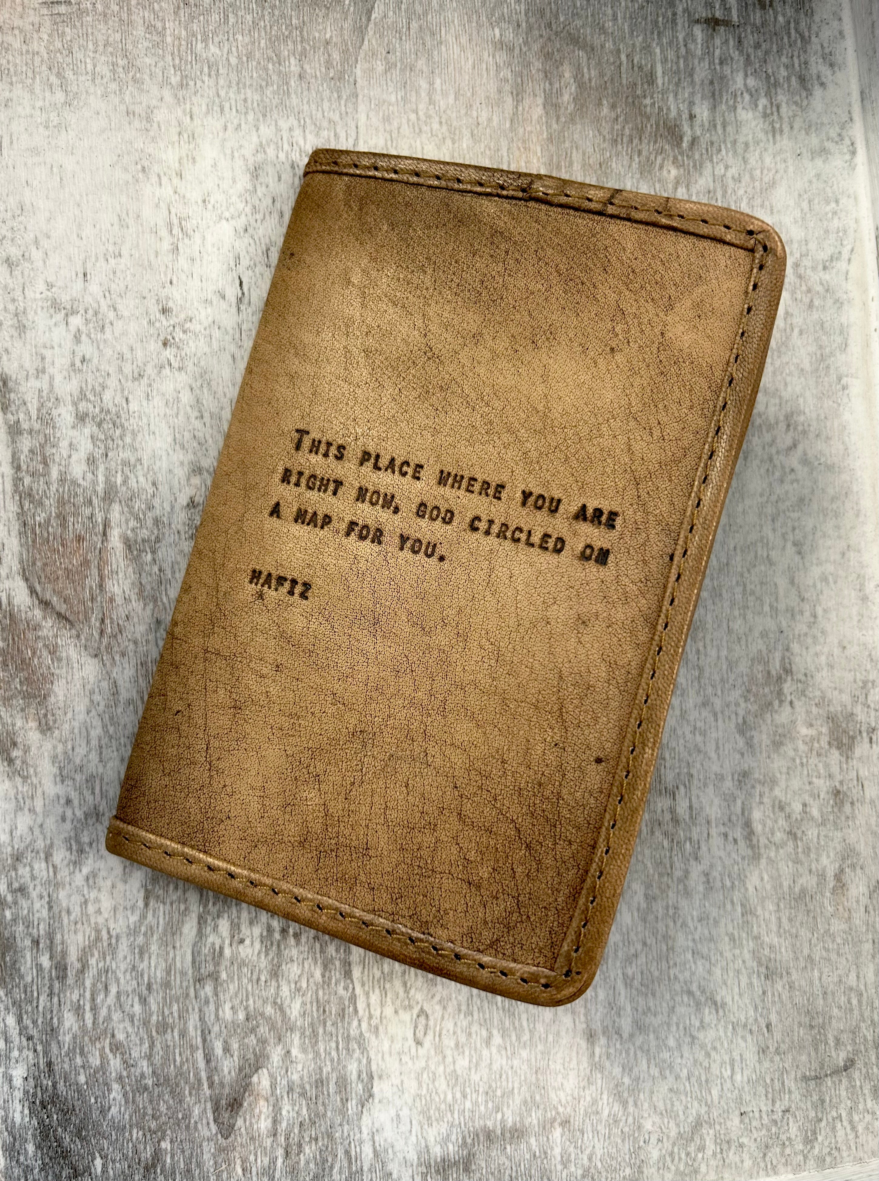 His Plan - Leather Passport Cover