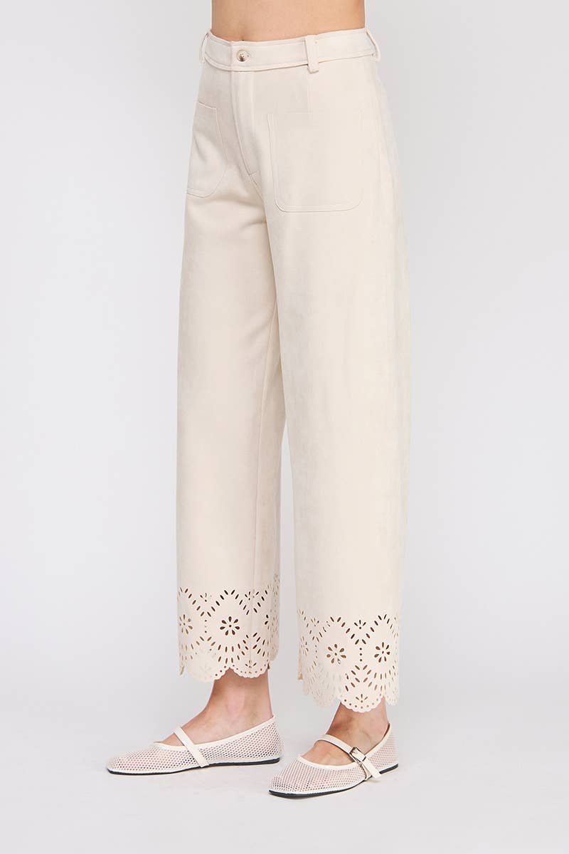 Cut From The Same Cloth- Suede Trousers