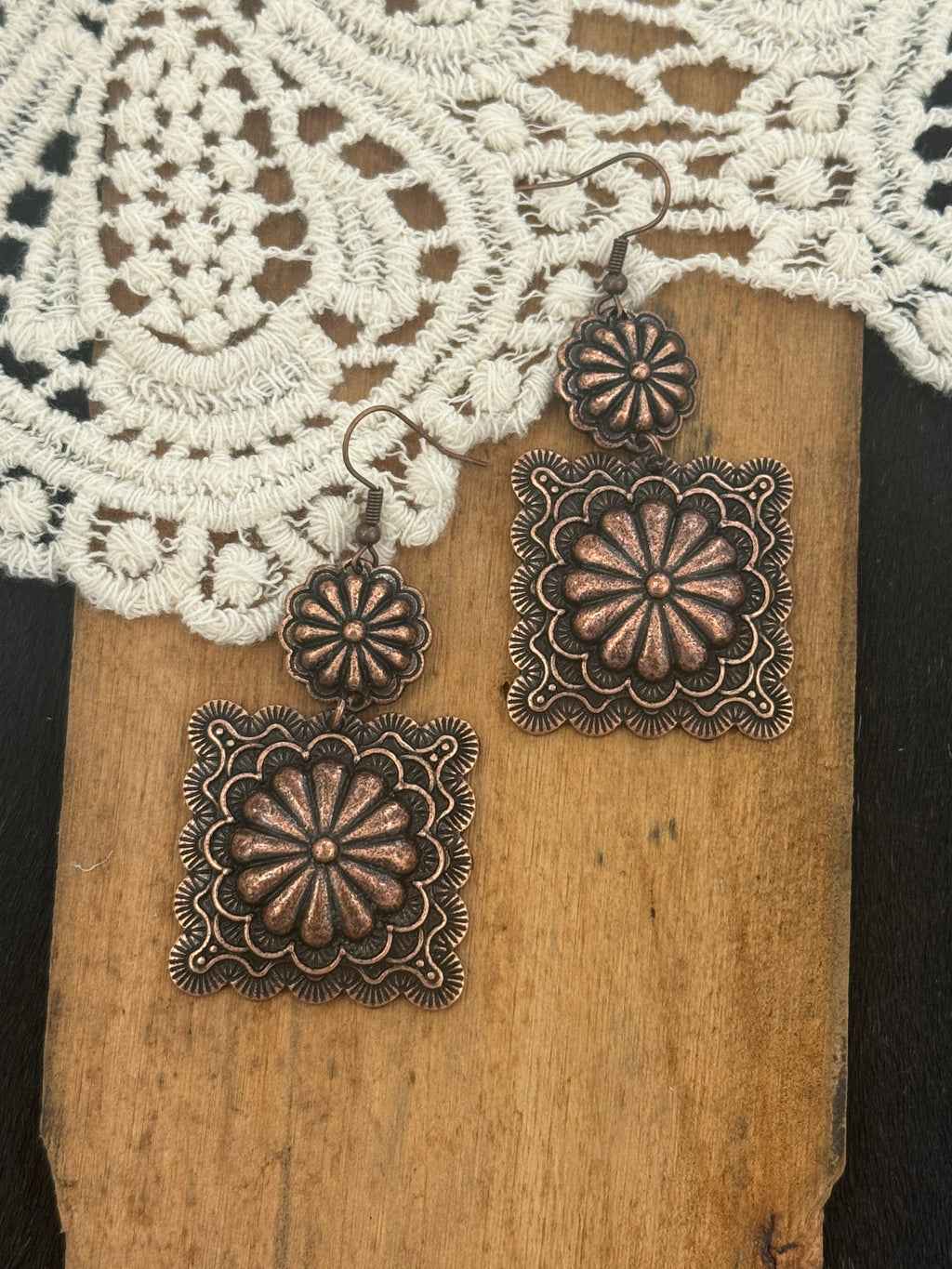 With You Copper Earrings