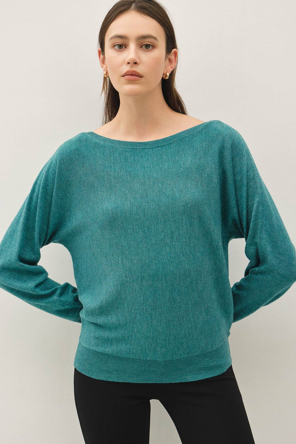 Grace- Boat Neck Fine Sweater