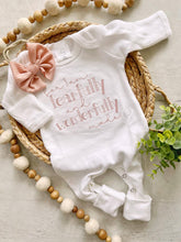 Load image into Gallery viewer, Fearfully and Wonderfully Made - Onesie Set
