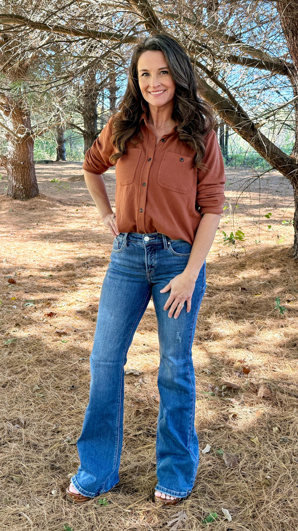 Doin’ Denim Right - High Rise Flare Jeans