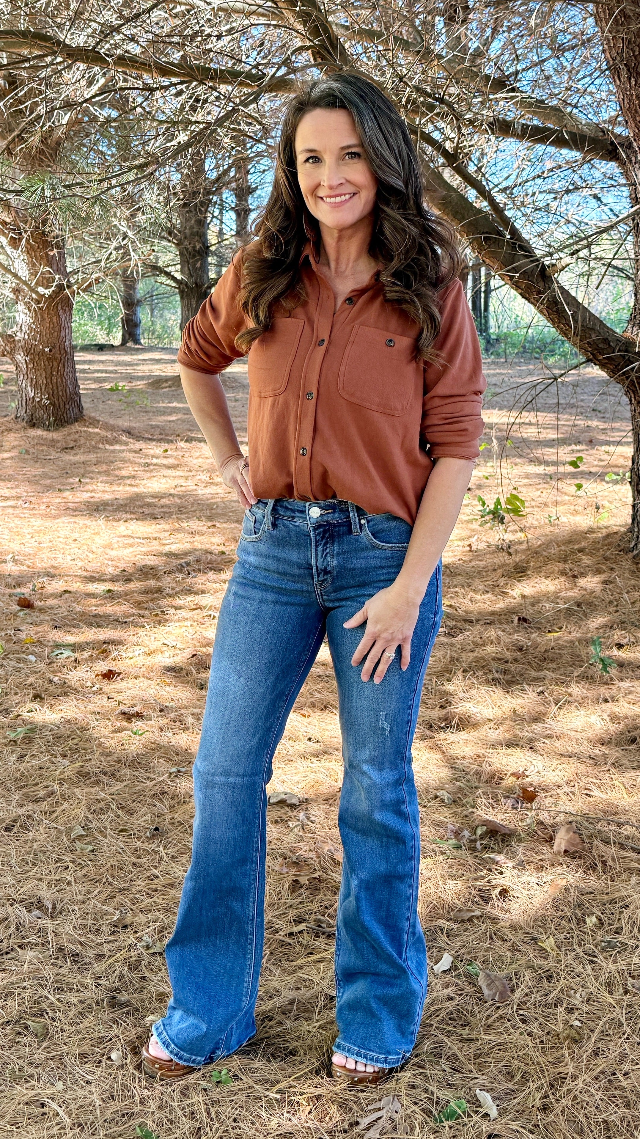 Doin’ Denim Right - High Rise Flare Jeans