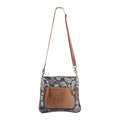 Walk This Way Crossbody Upcycled Canvas Bag