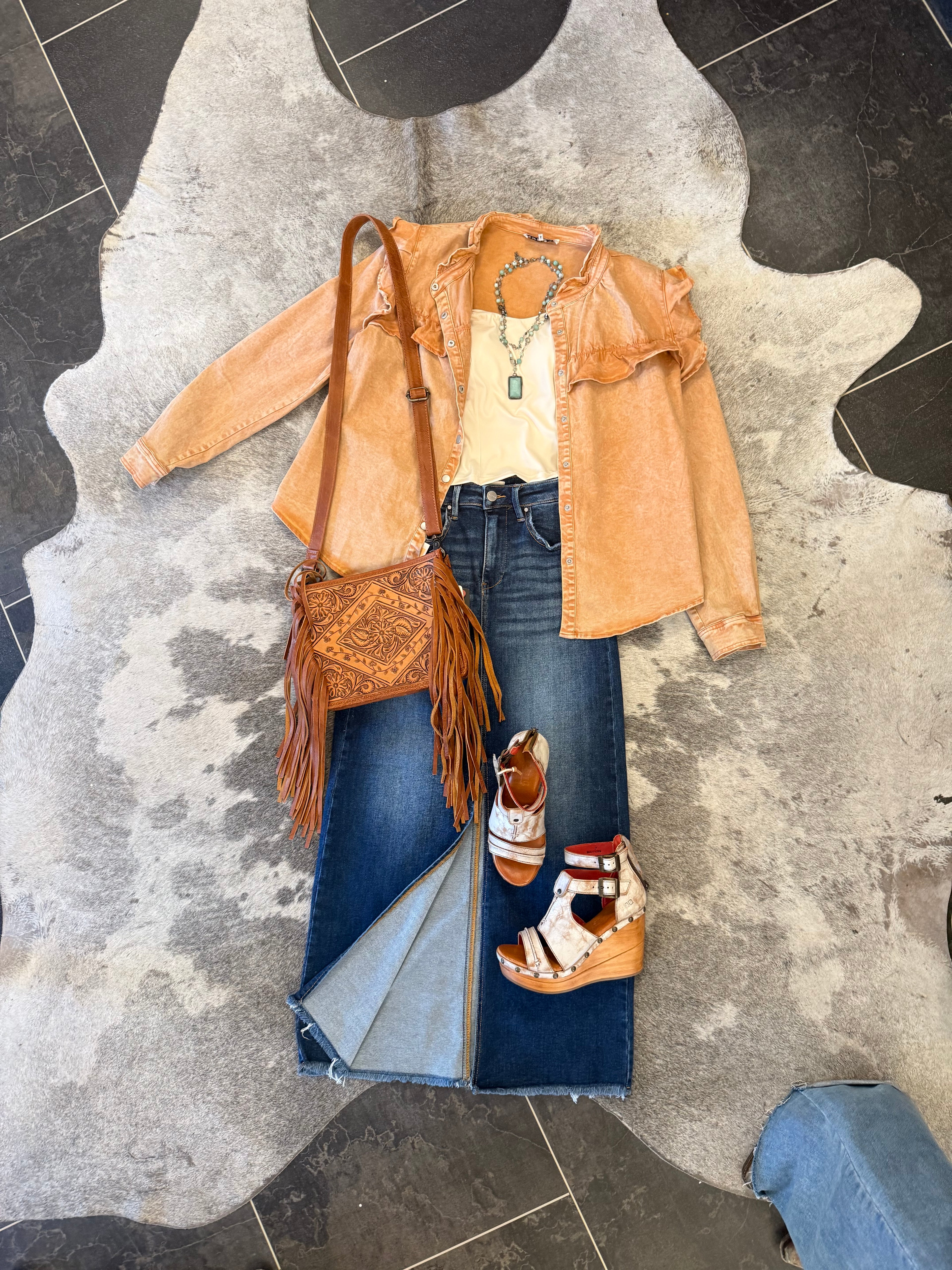 Dollars To Pesos Denim Skirt