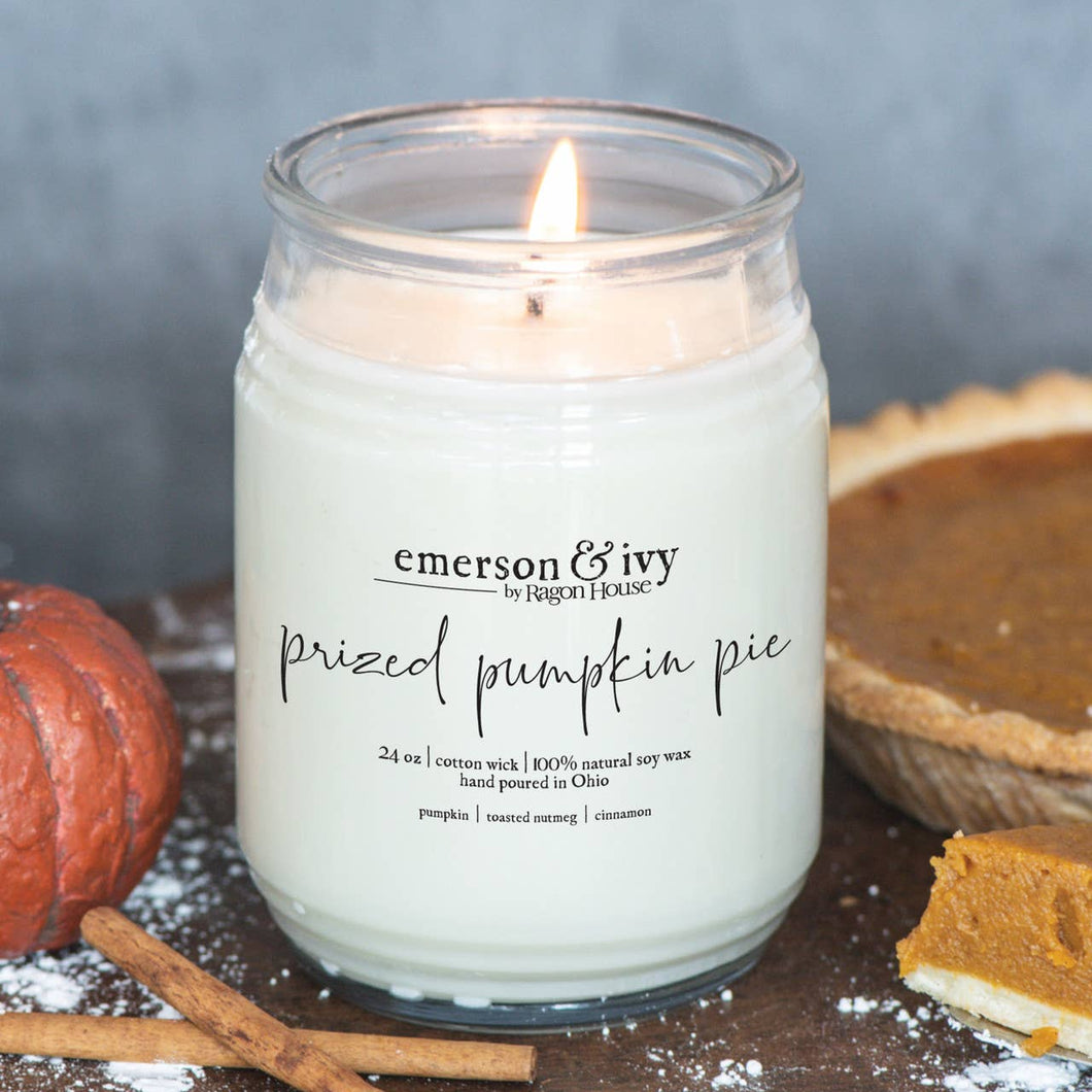 24oz PRIZED PUMPKIN PIE SOY CANDLE