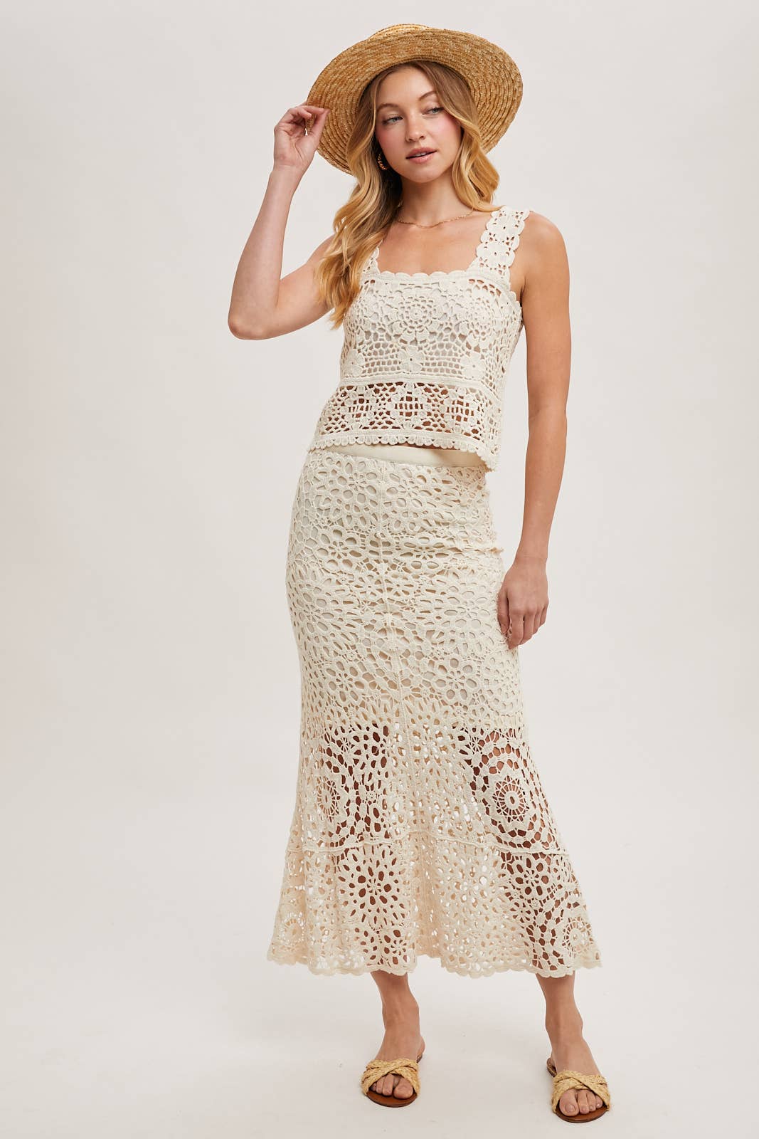 Bring the Spring Crochet Skirt with Lining