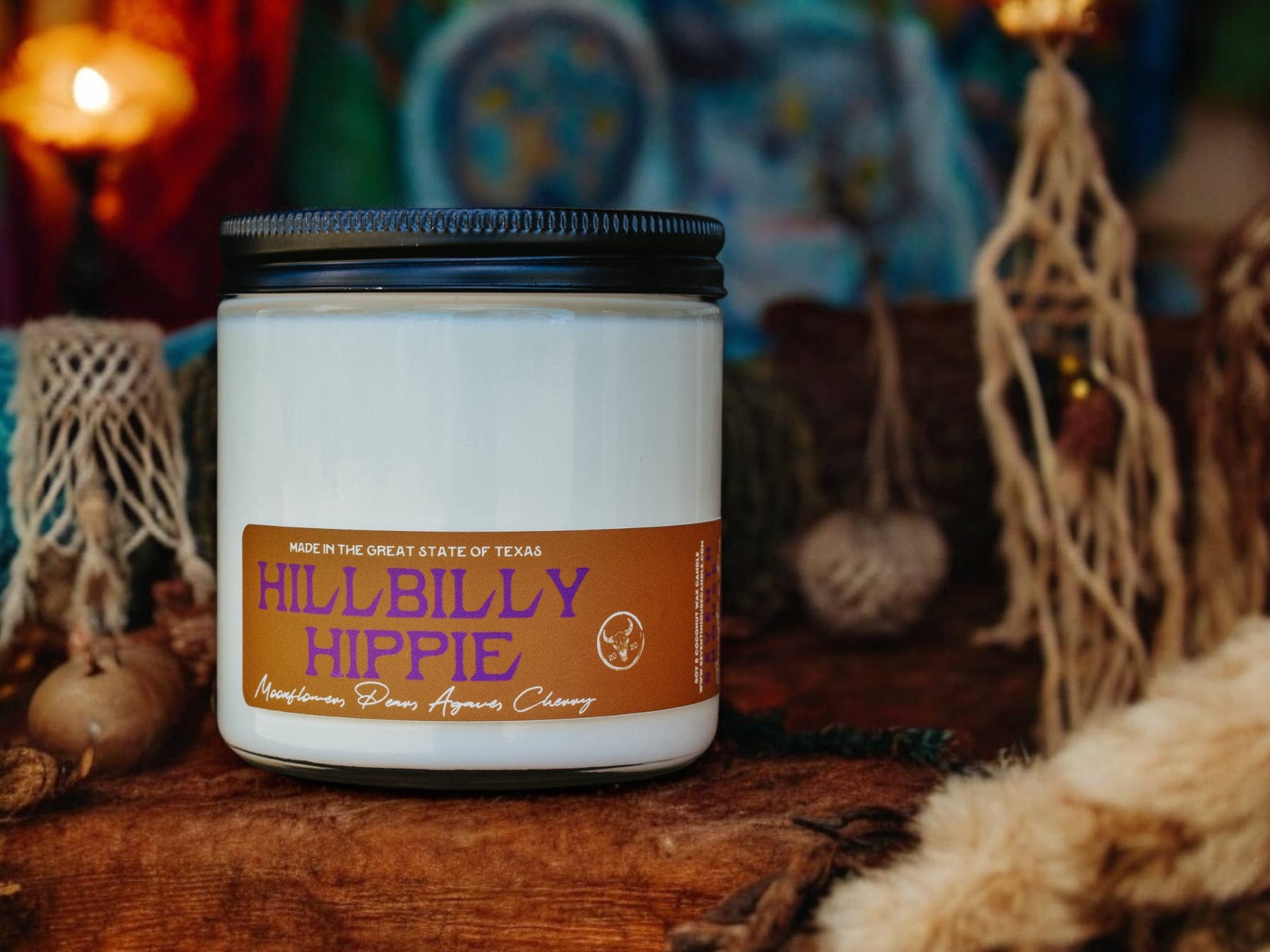 Hillbilly Hippie - Cherry Blossom & Agave Candle