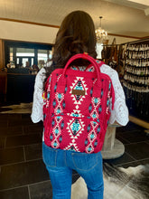 Load image into Gallery viewer, Red Wrangler Aztec Backpack
