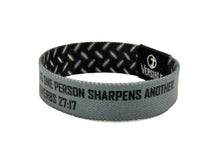 Load image into Gallery viewer, Iron Sharpens Iron / Proverbs 27:17 Wristband
