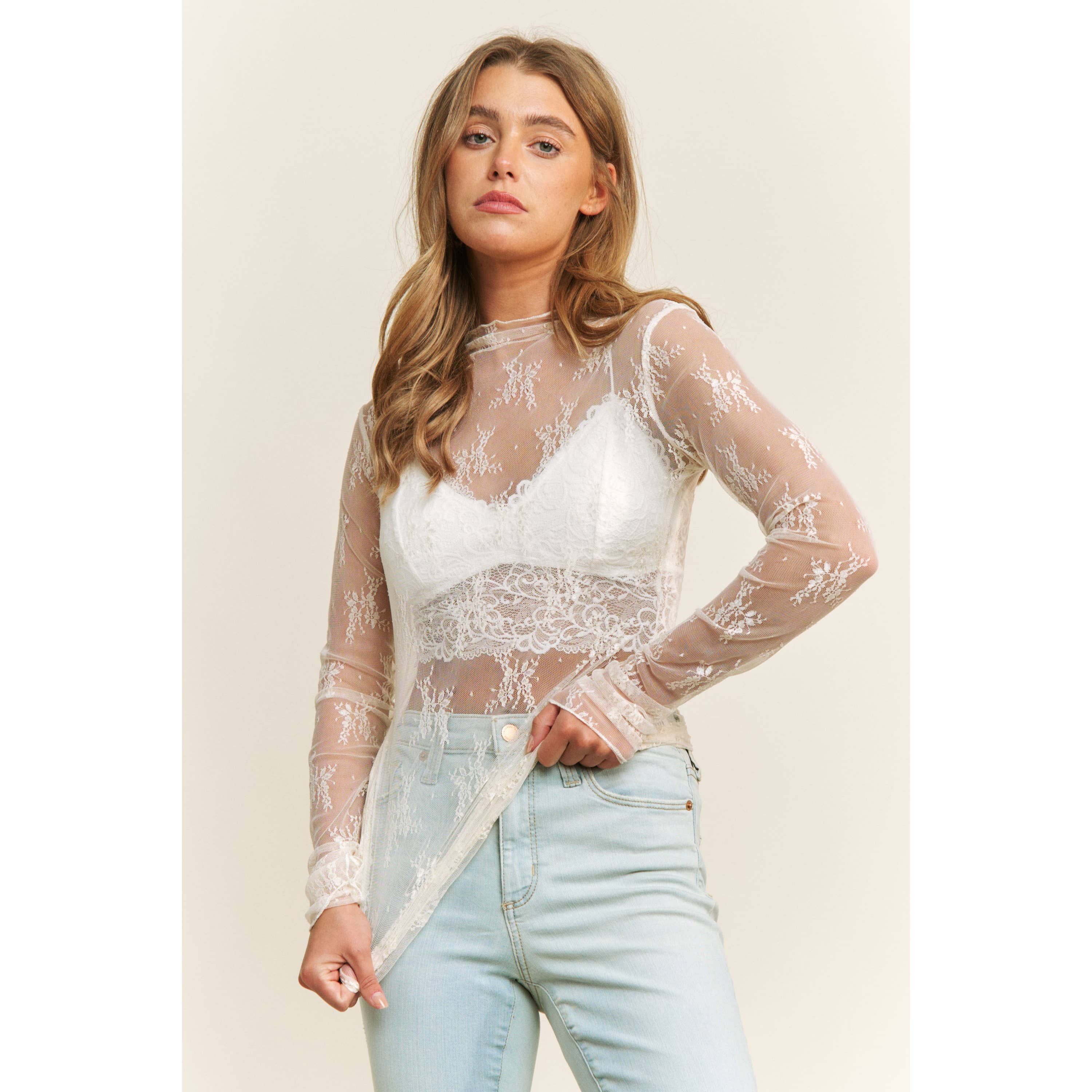 South Side of Heaven Lace Layering Top