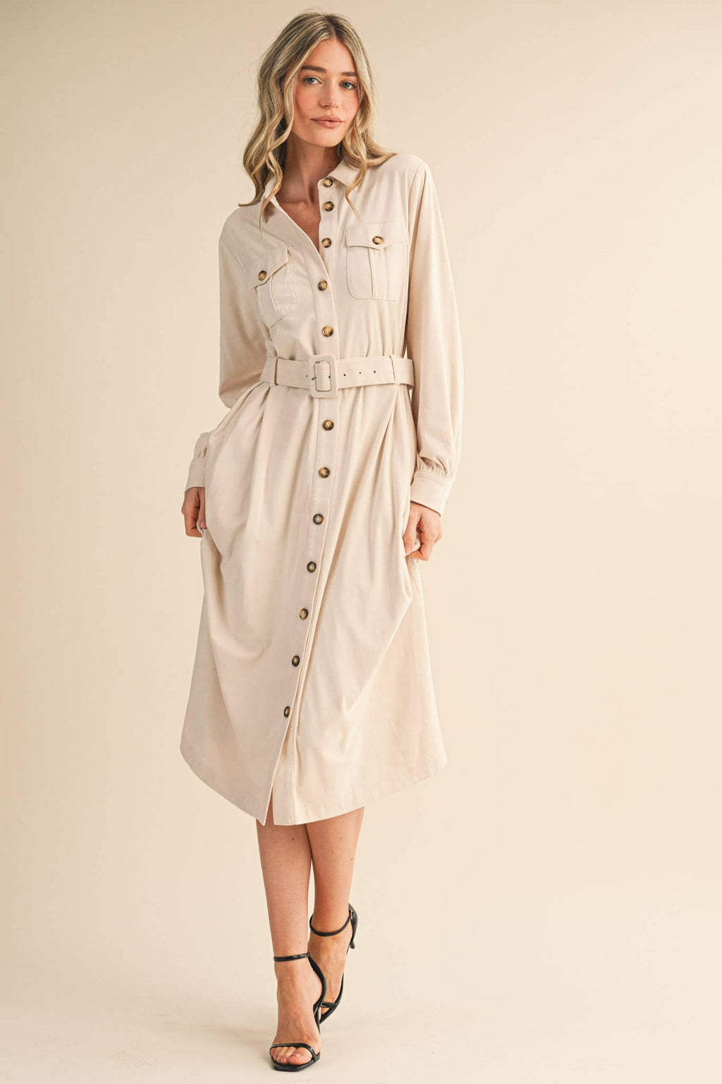 Cottonwood Suede Midi Dress