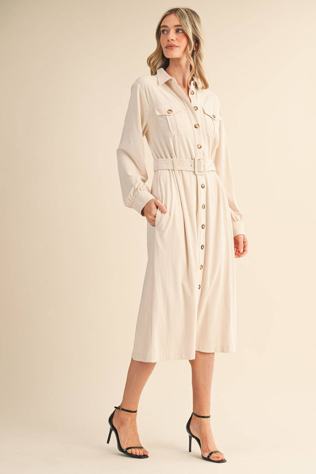 Cottonwood Suede Midi Dress