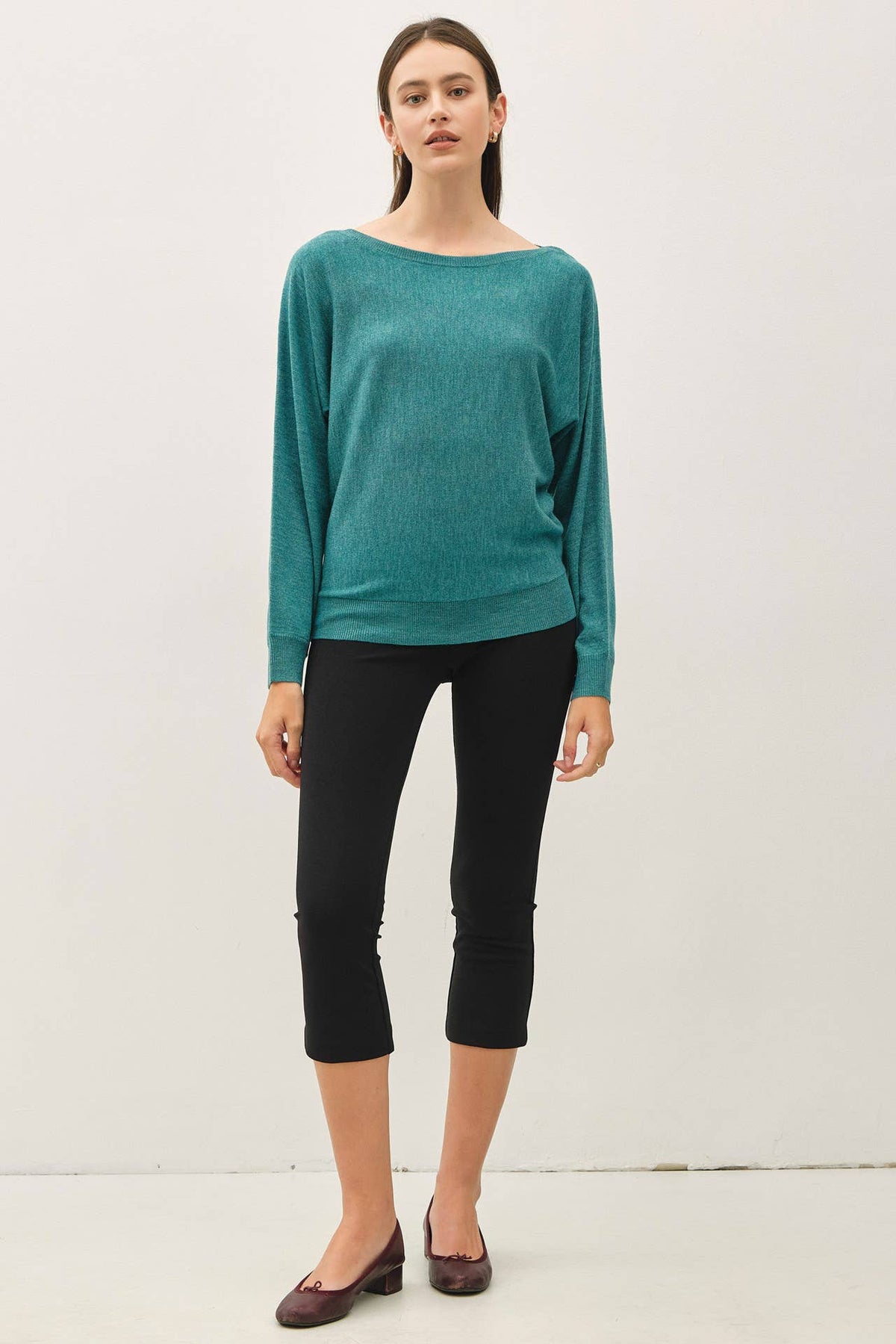 Grace- Boat Neck Fine Sweater