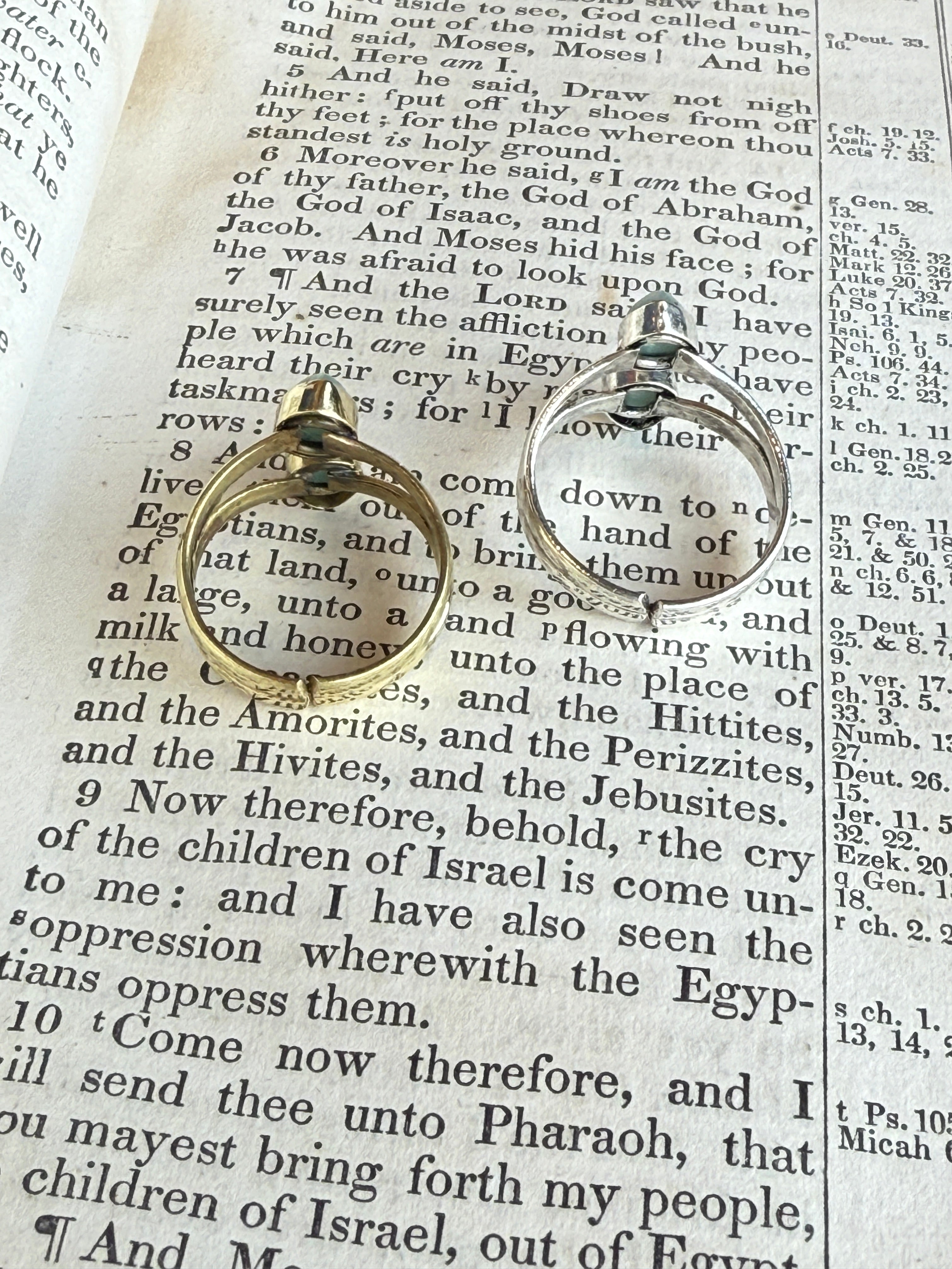 Tanvi Double Amazonite Ring