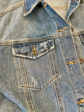 Load image into Gallery viewer, Distressed Oversized Denim Shacket
