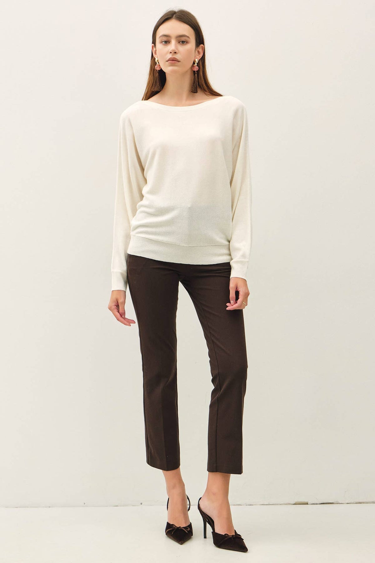 Grace- Boat Neck Fine Sweater