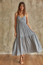 Load image into Gallery viewer, Blue Eyes Blue Ruffle Maxi Dress
