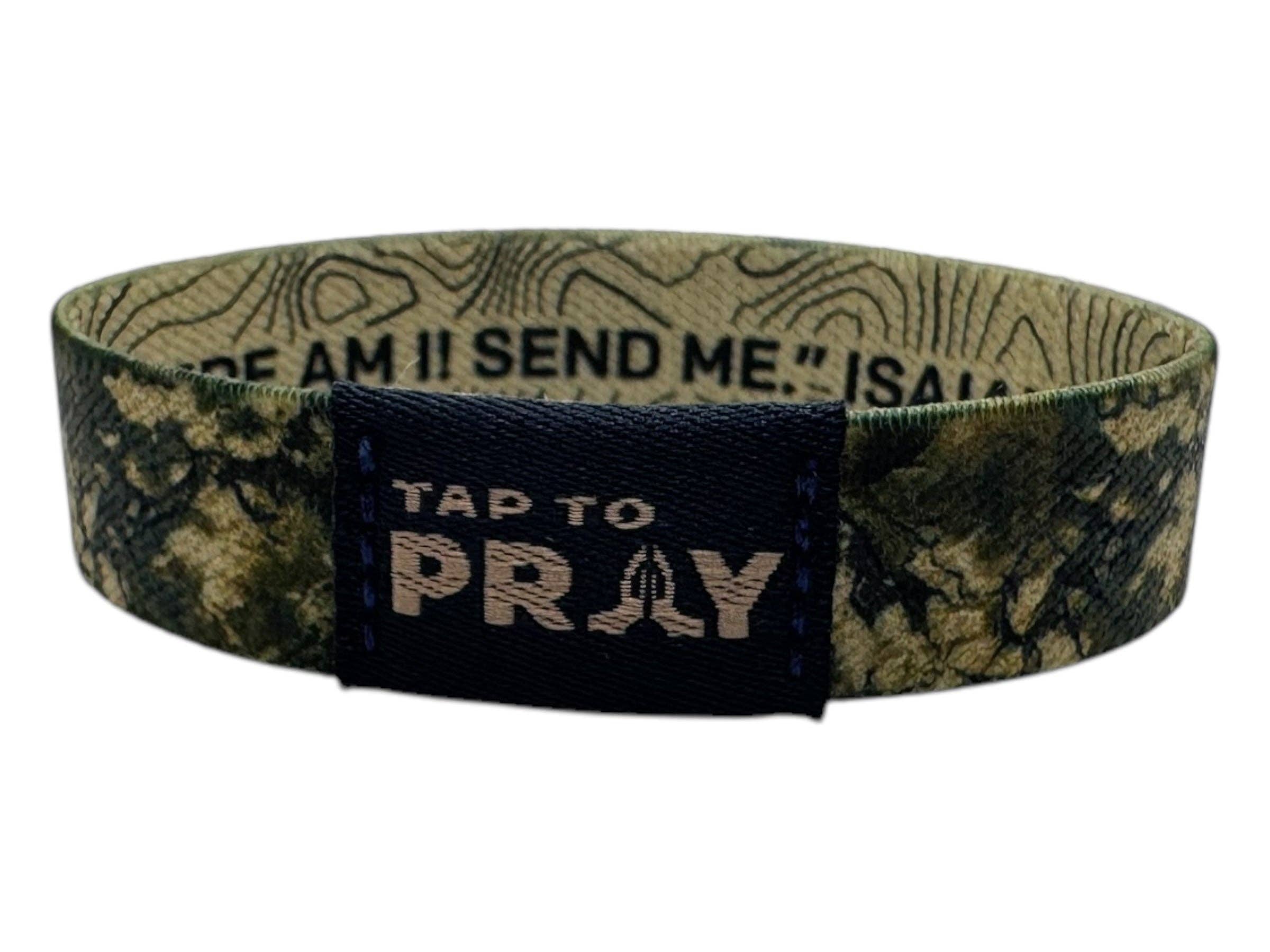Tap To Pray™ Wristbands - Valor Camo & Isaiah 6:8