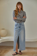 Load image into Gallery viewer, Venus in Blue Jeans Maxi Denim Skirt
