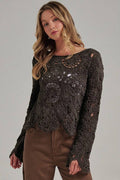 Rolling Stone Chenille Crochet Top