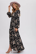 Load image into Gallery viewer, Flowers in the Valley Wrap Maxi Dress
