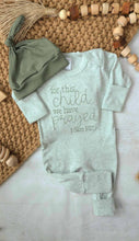 Load image into Gallery viewer, Baby Romper | For This Child We Have Prayed
