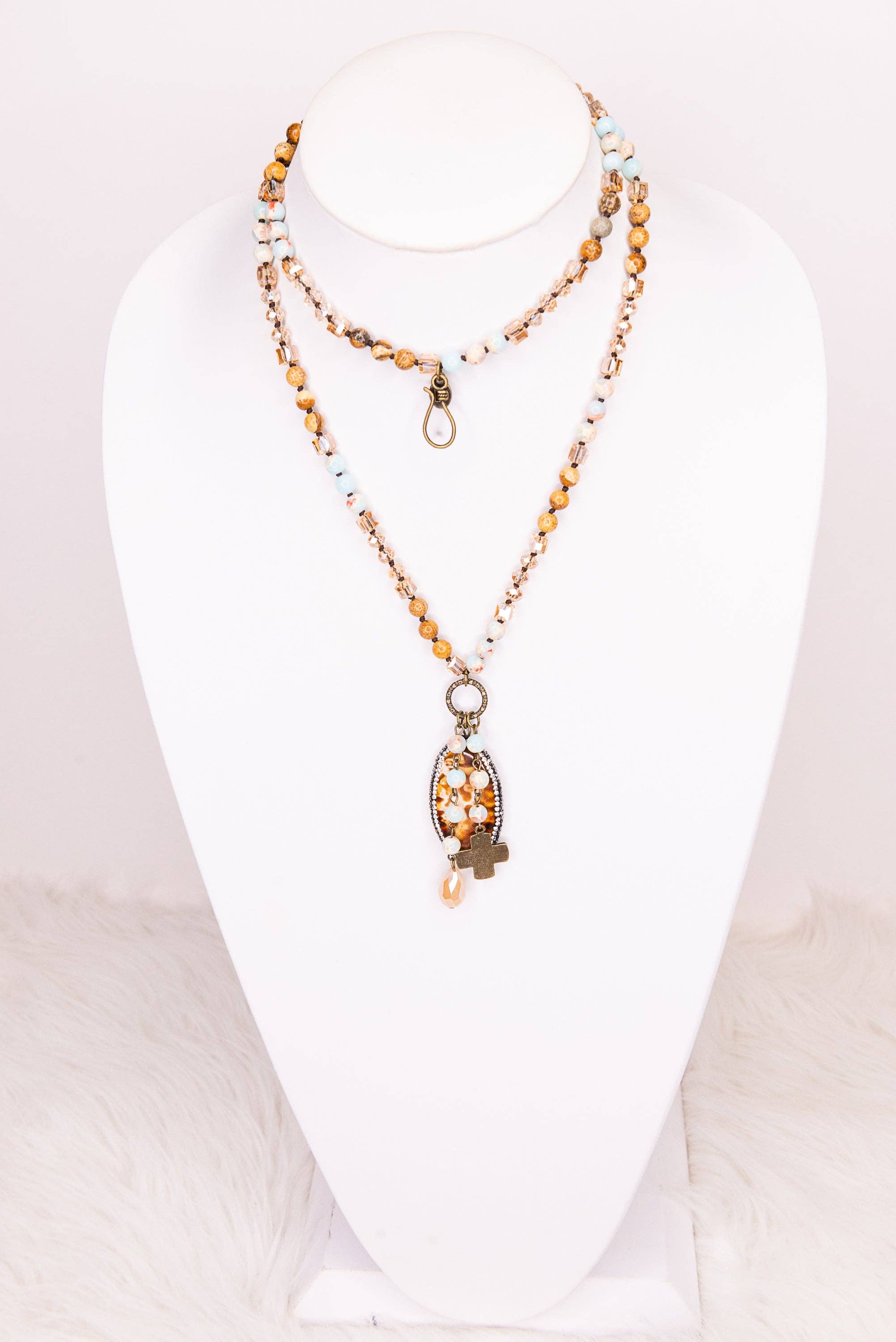 Prairie Grace Necklace in Amazonite and Jasper