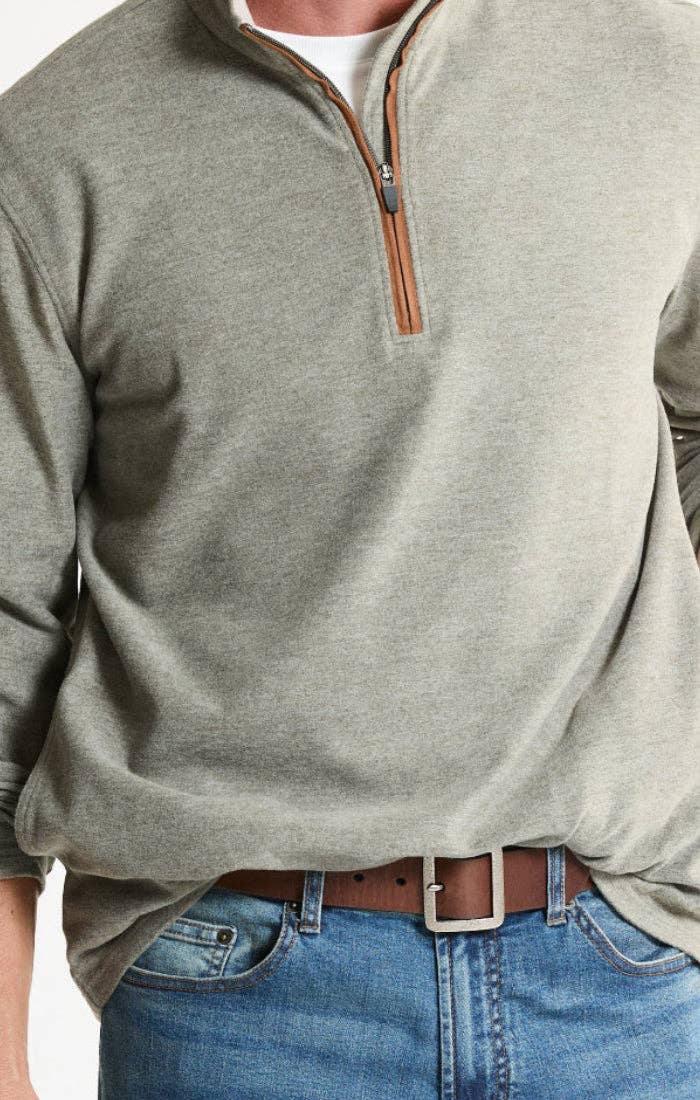 Stop and Stare- Ultra Soft Heather Pullover Quarter Zip
