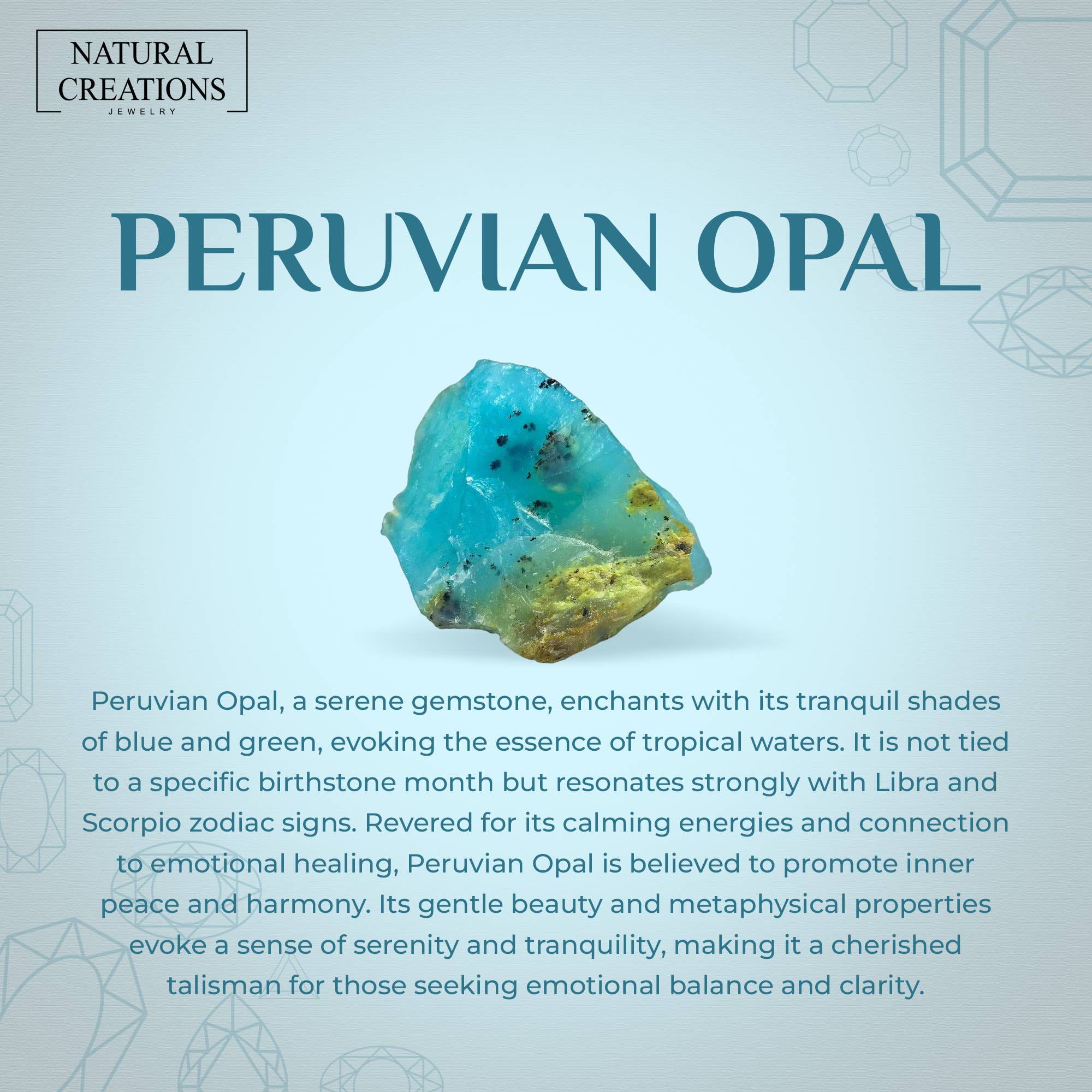 Natural Peruvian Opal Stackable Ring for Women in 925 Silver