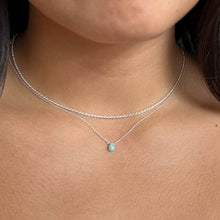 Load image into Gallery viewer, Dainty Gemstone Drop Necklace
