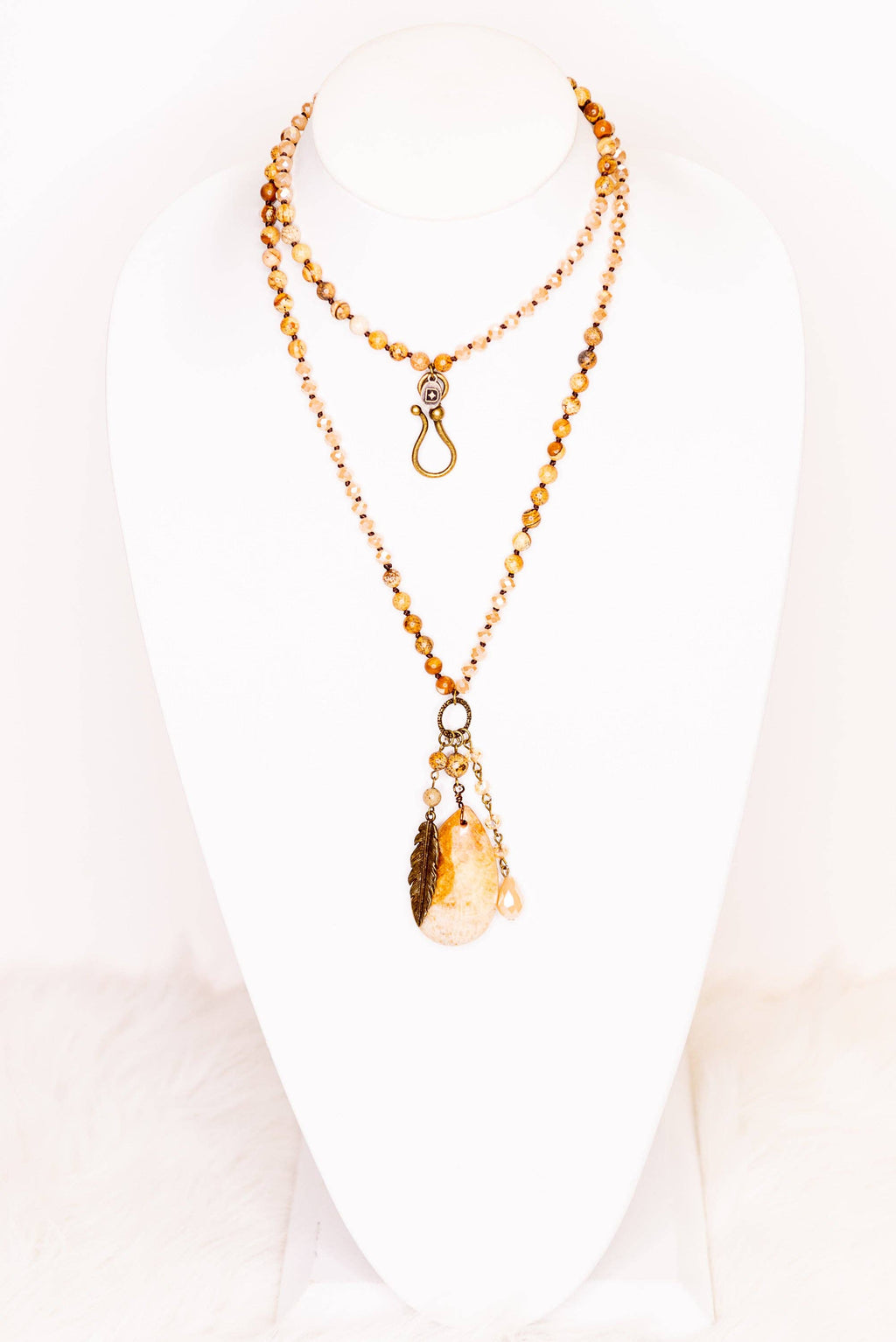 Meadow Necklace in Taupe Mix