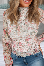 Load image into Gallery viewer, I Need You More Floral Mesh Blouse
