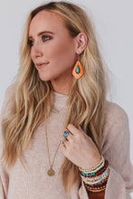 Load image into Gallery viewer, Pilar Western Turquoise Earrings - Camel
