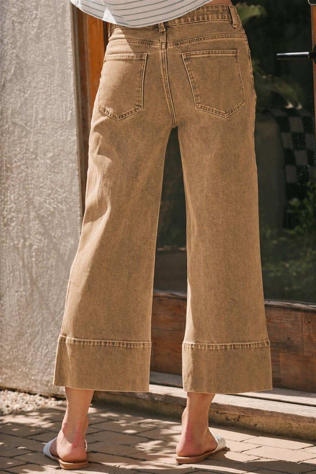 High Desert Drift Cropped Vintage Wash Denim