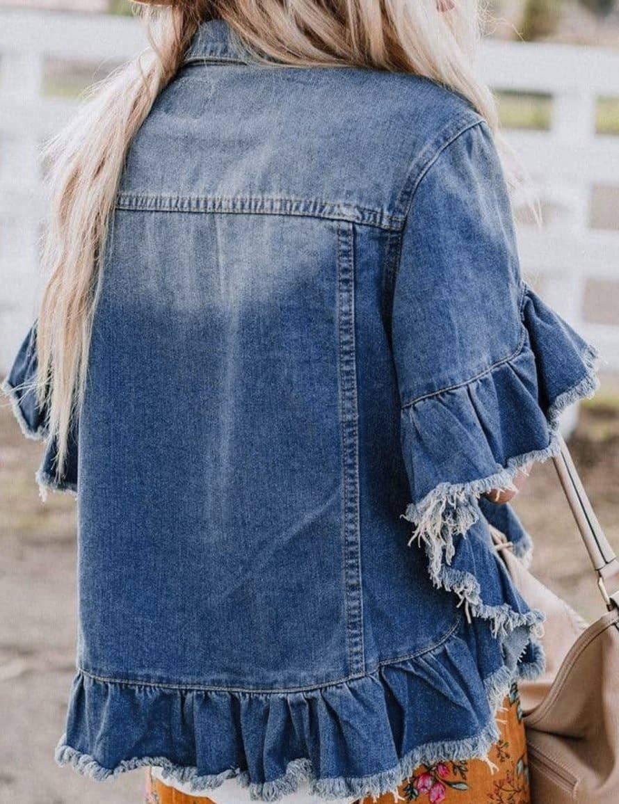 Heart’s A’Flutter Denim Jacket