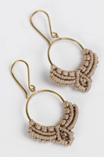 Load image into Gallery viewer, Dew Drop Macramé Earrings
