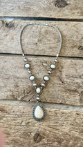 Pear Gem Drop Necklace